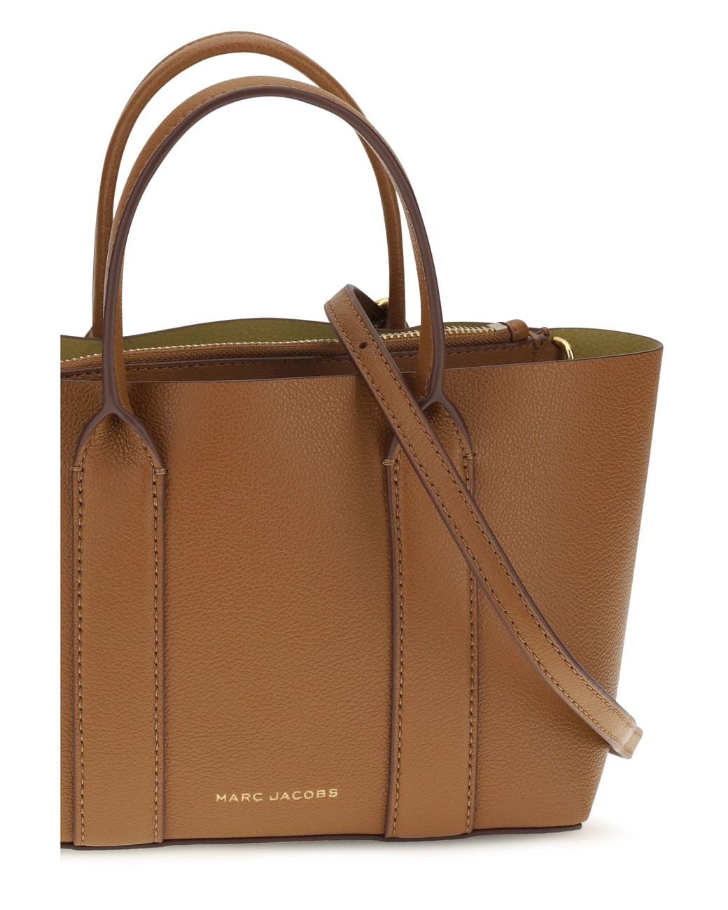Marc Jacobs Brown Pop J The Small Work Tote Argan Oil