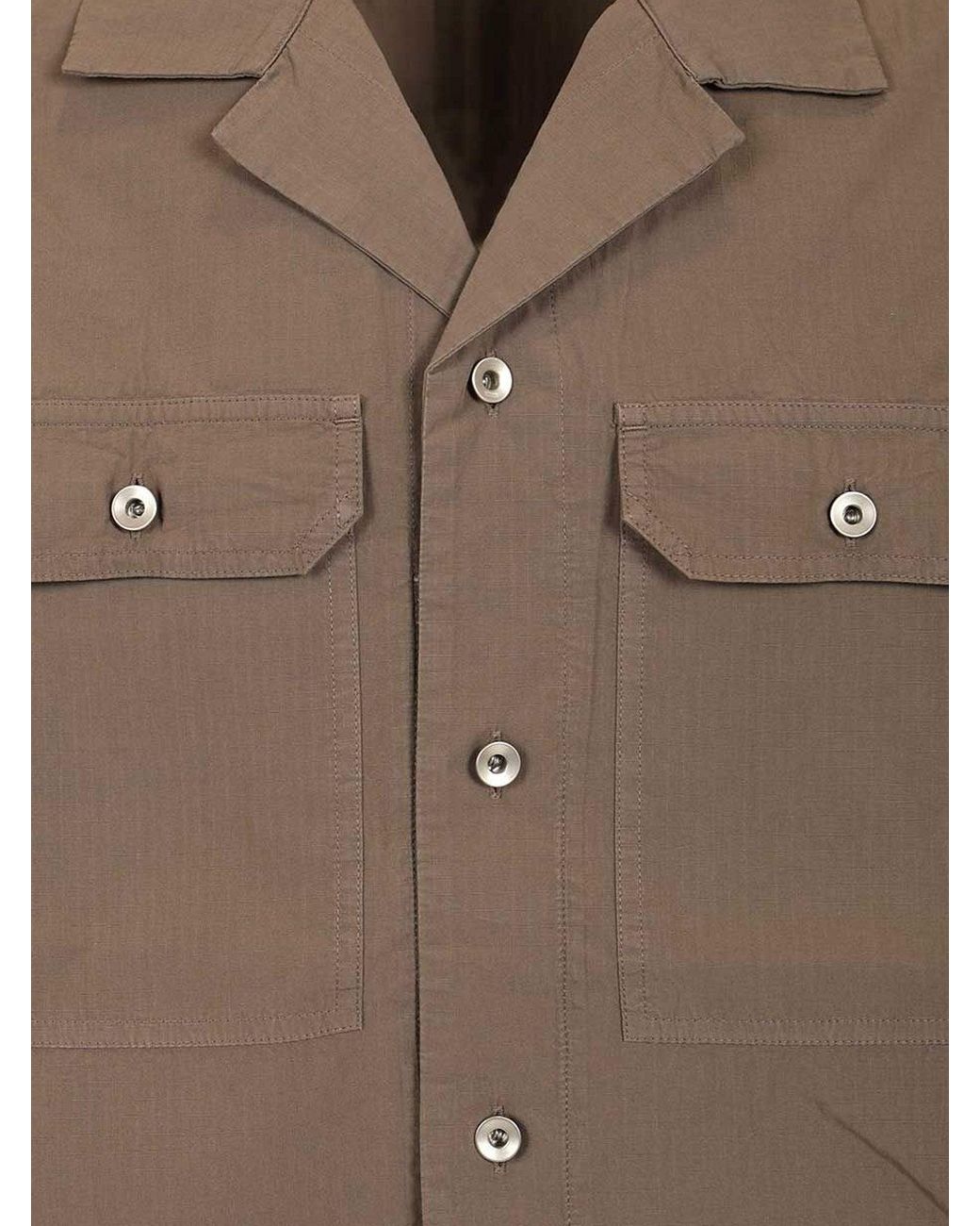 Rick Owens Brown Tommy Organic Cotton Shirt for men