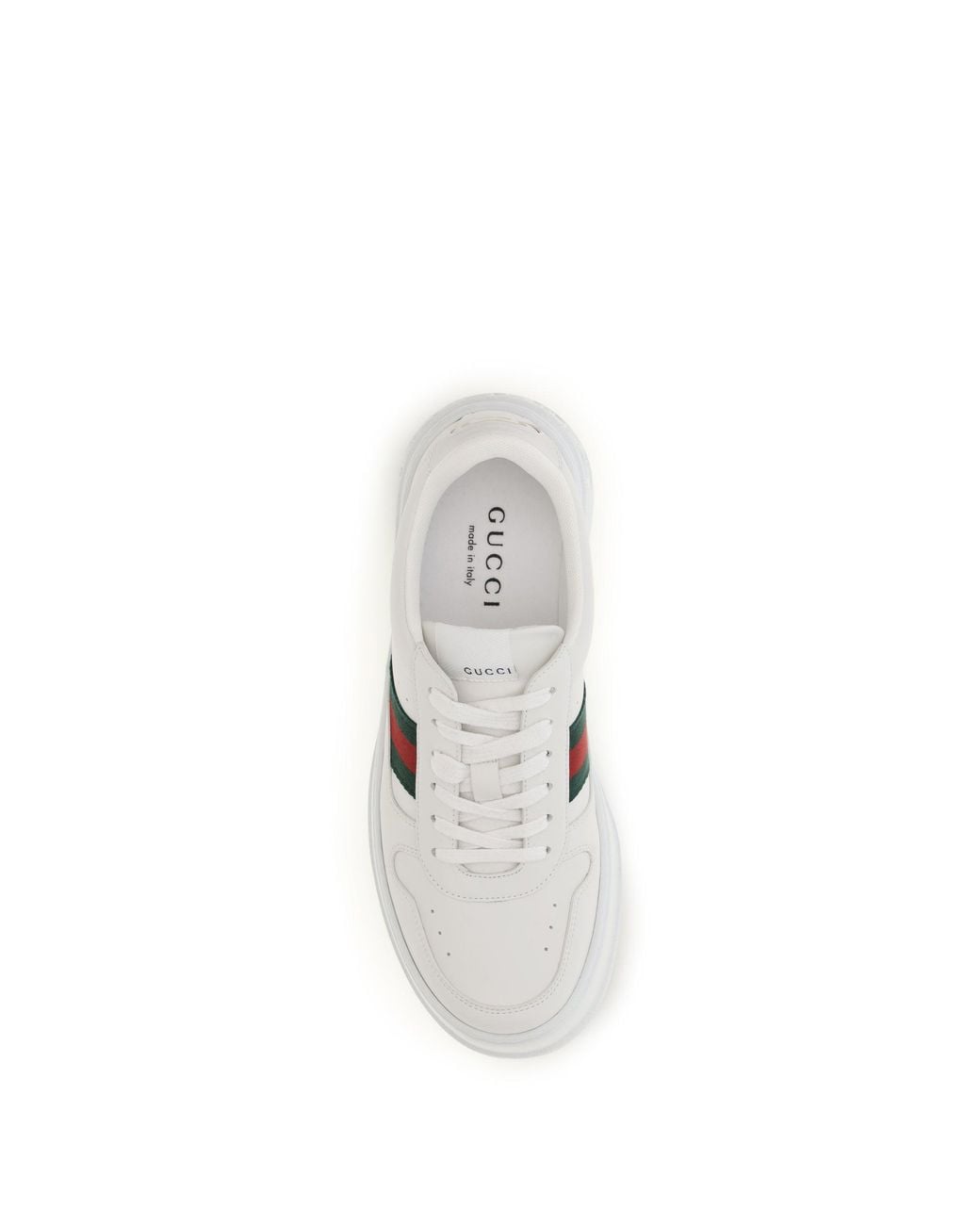 Gucci White Sneakers Oversized Sole Calf Leather for men