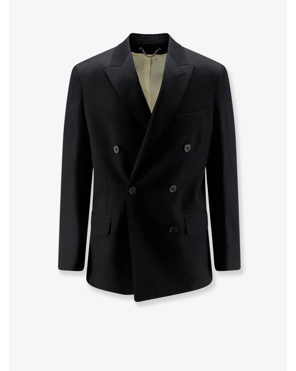 Golden Goose Deluxe Brand Black Dave Virgin Wool Blazer for men