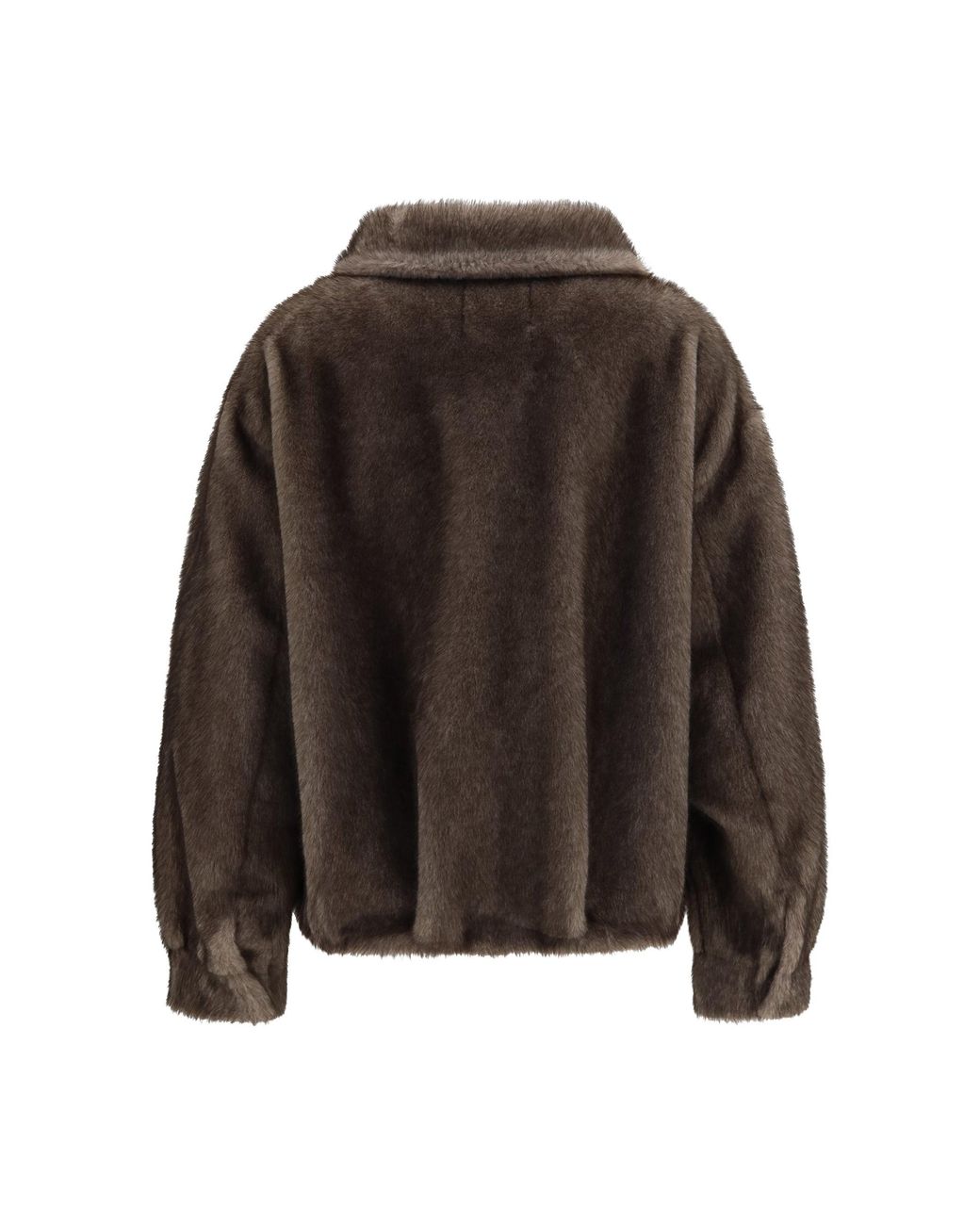 S.w.o.r.d 6.6.44 Brown Faux Fur Jacket Mocha Mousse