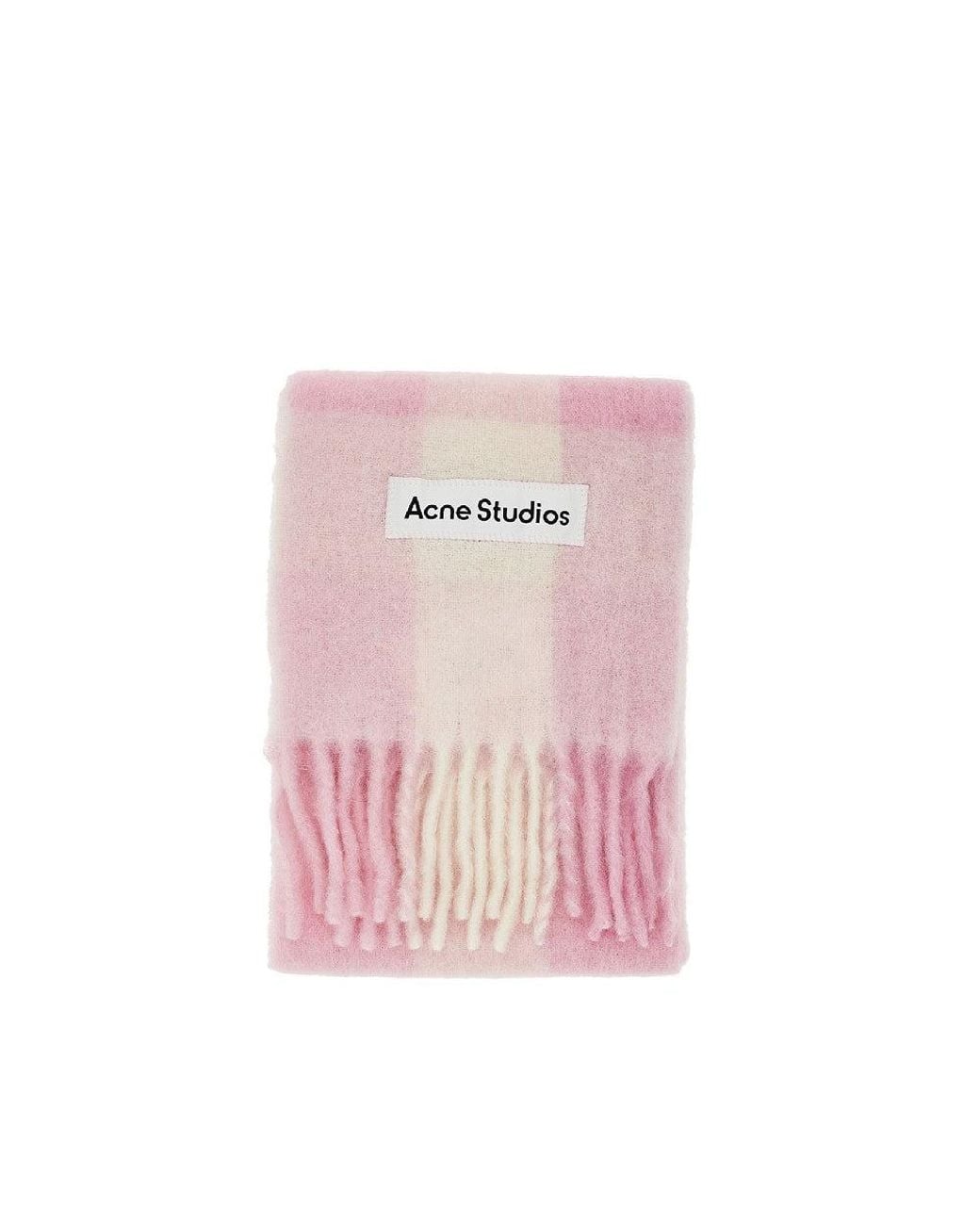 Acne Pink Mohair-Blend Scarf