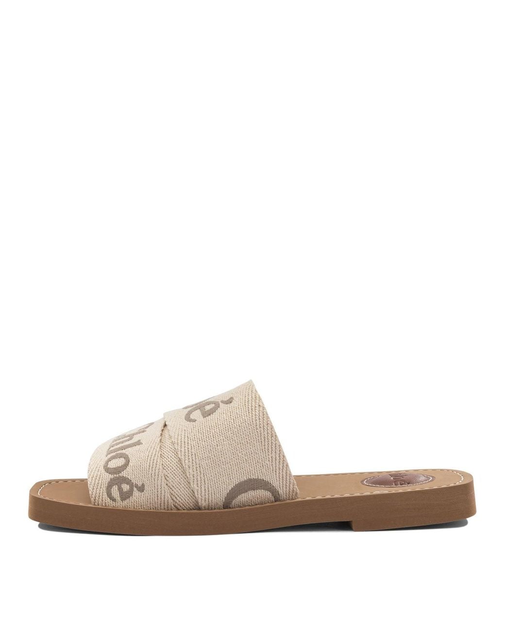 Chloé White "Woody" Slide