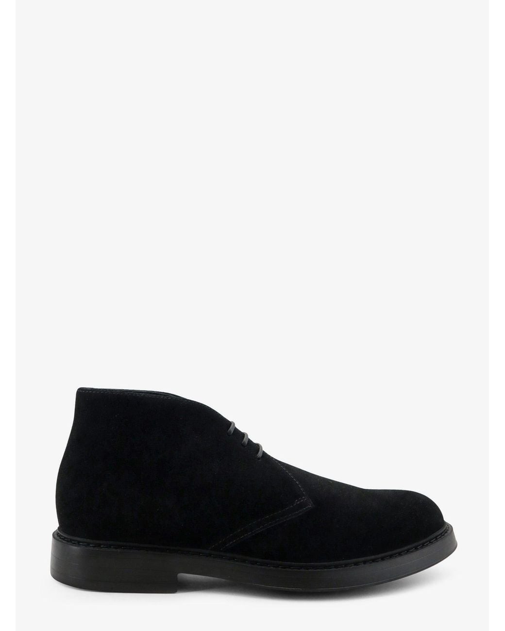 Doucal's Black Suede Lace-Up for men