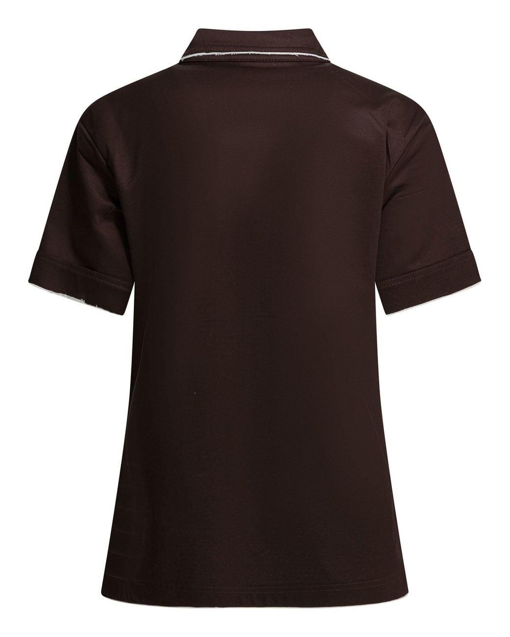 Prada Black Lisle Thread Polo Shirt