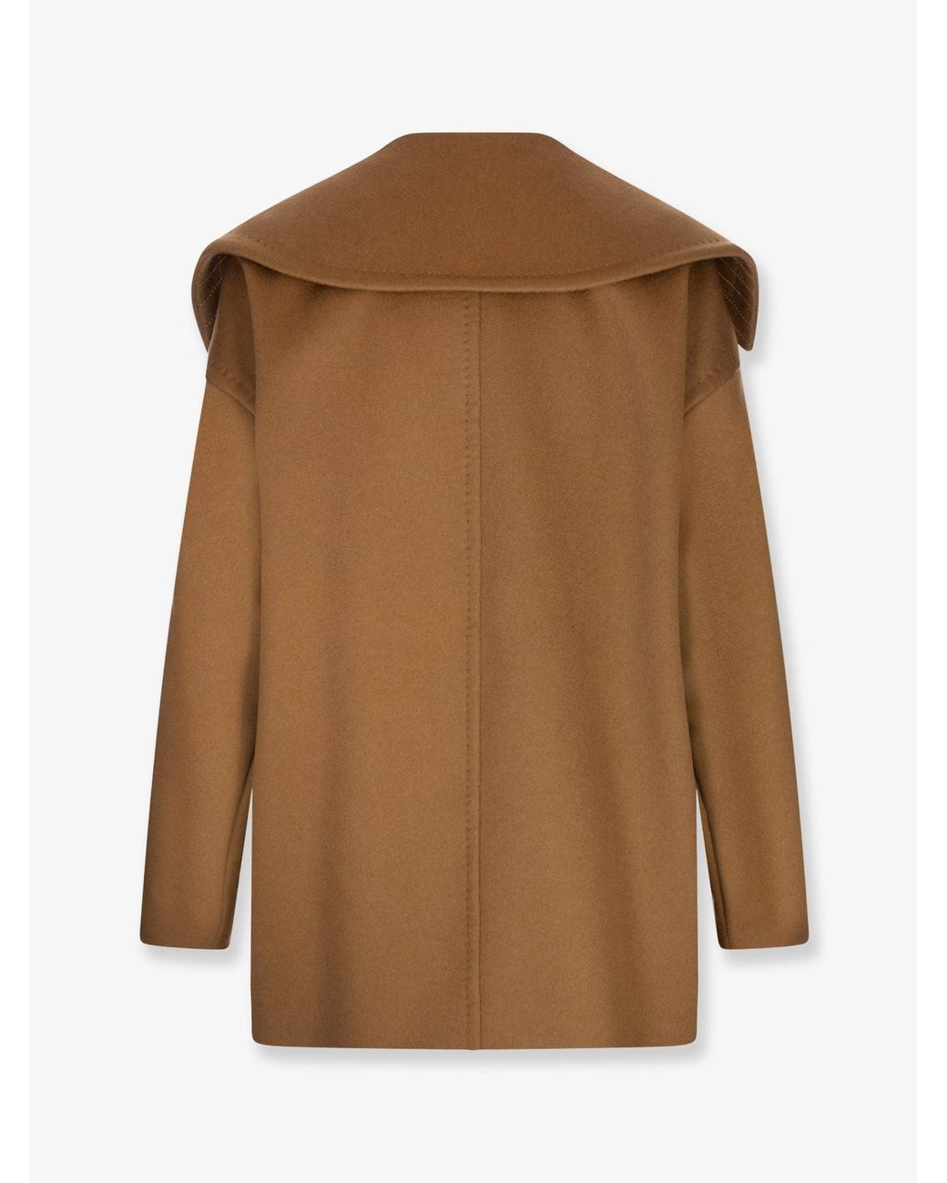 Max Mara Brown Mario Double Breasted Cashmere Coat