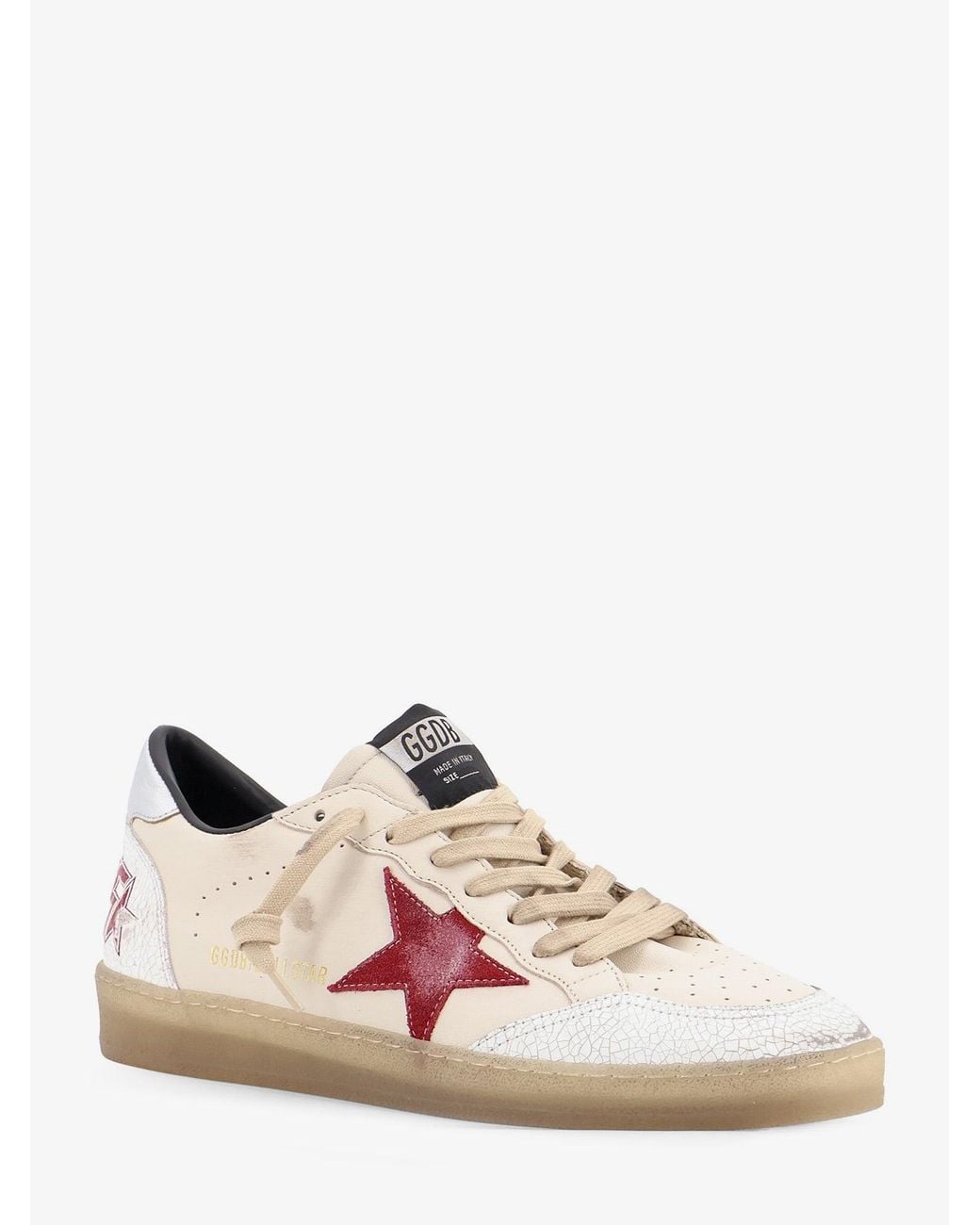 Golden Goose Deluxe Brand Pink Ballstar Leather Sneakers for men