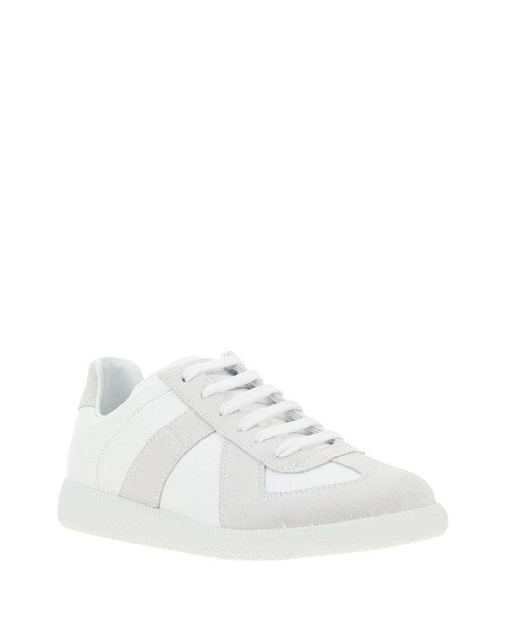 Margiela White Leather Sneakers for men