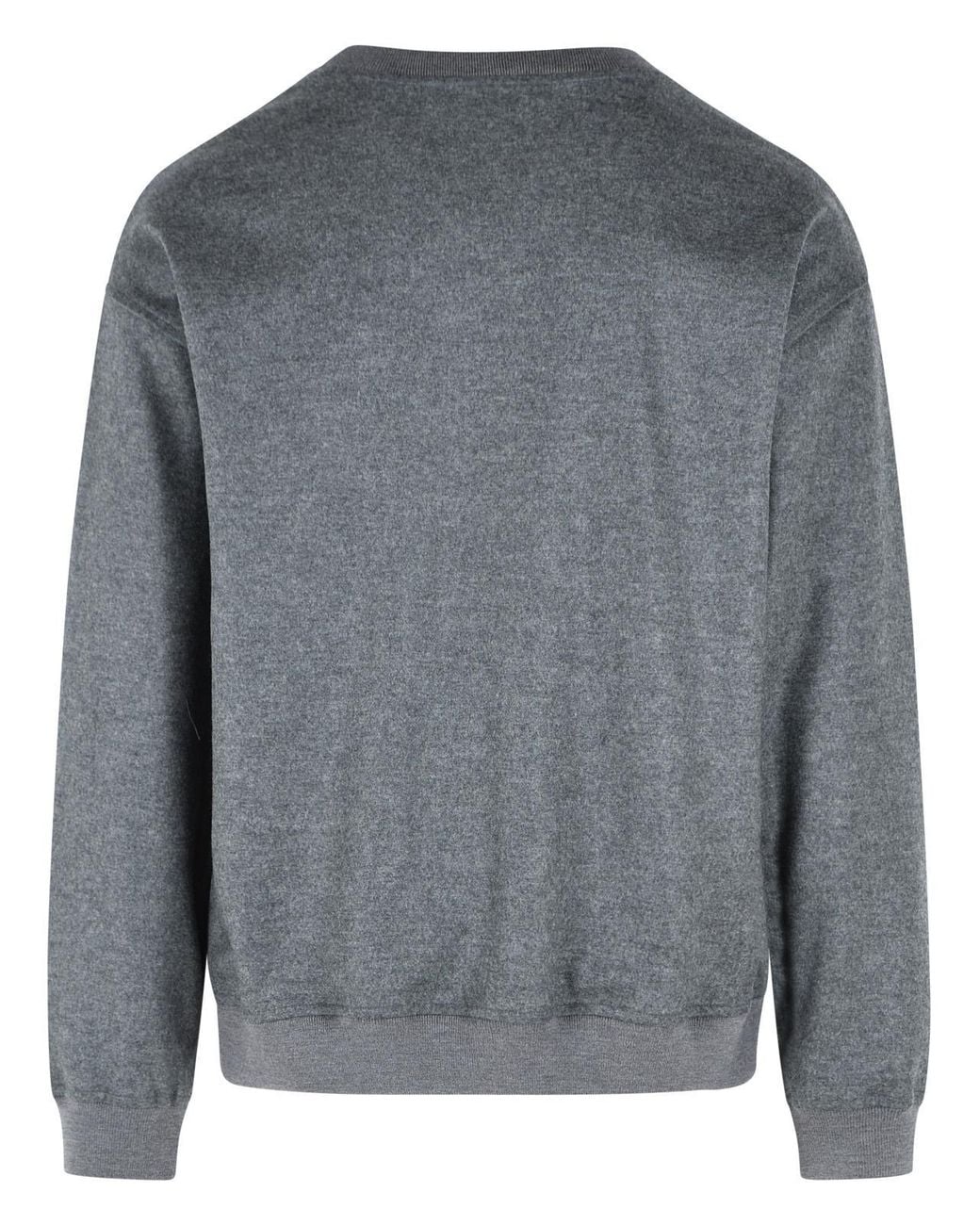 Jil Sander Gray Wool Sweatshirt for men