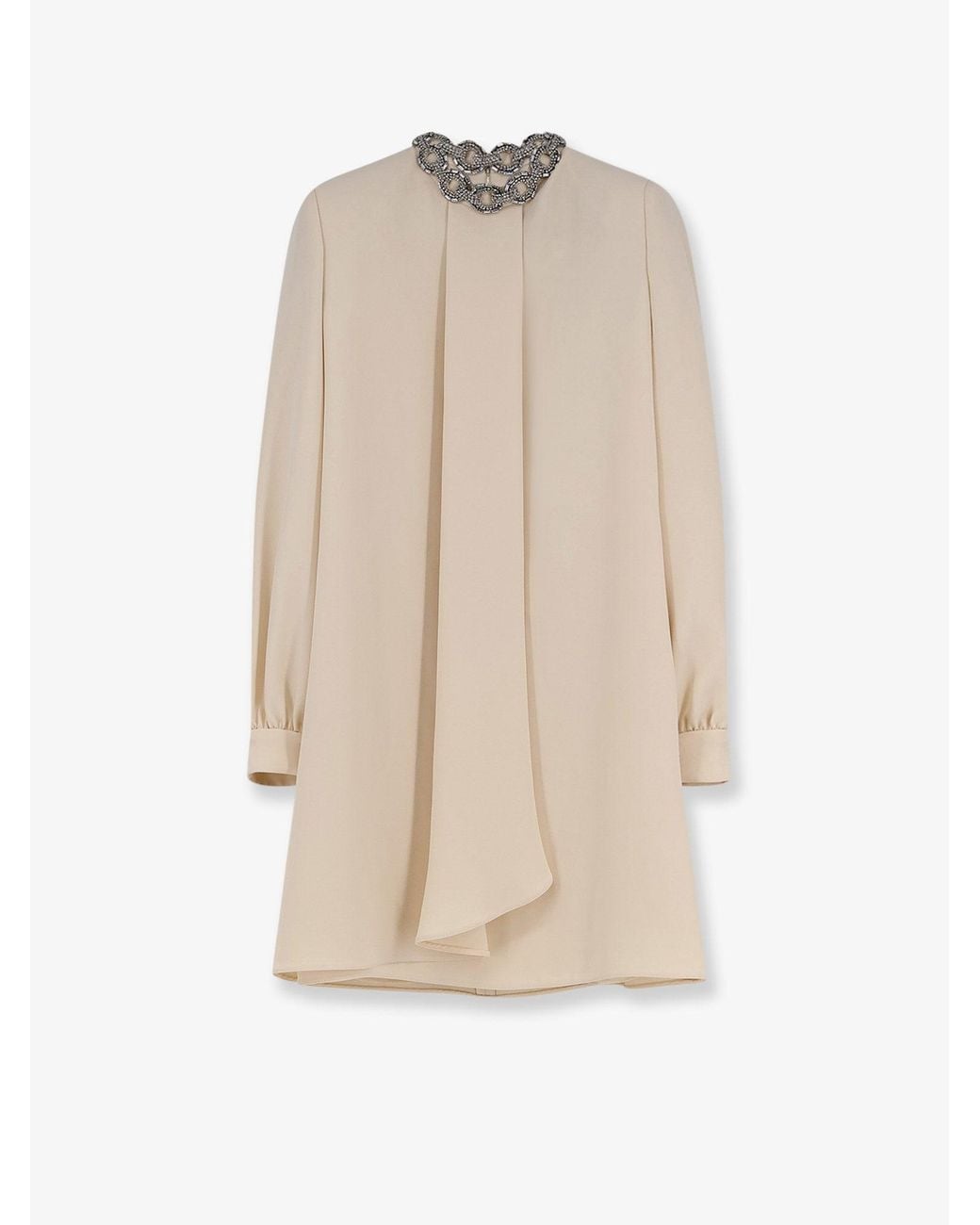 Valentino Natural Mini Dress Cady Couture