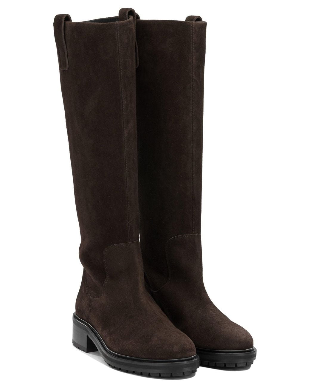 Aeyde Black "Henry" Knee-High Boots