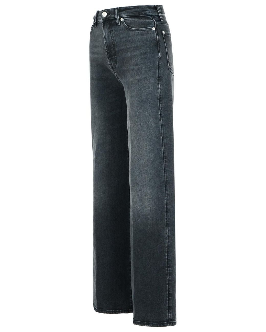 7 For All Mankind Blue Cotton Blend Jeans