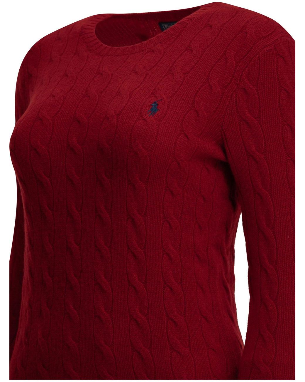 Polo Ralph Lauren Red Crew-Neck Sweater University