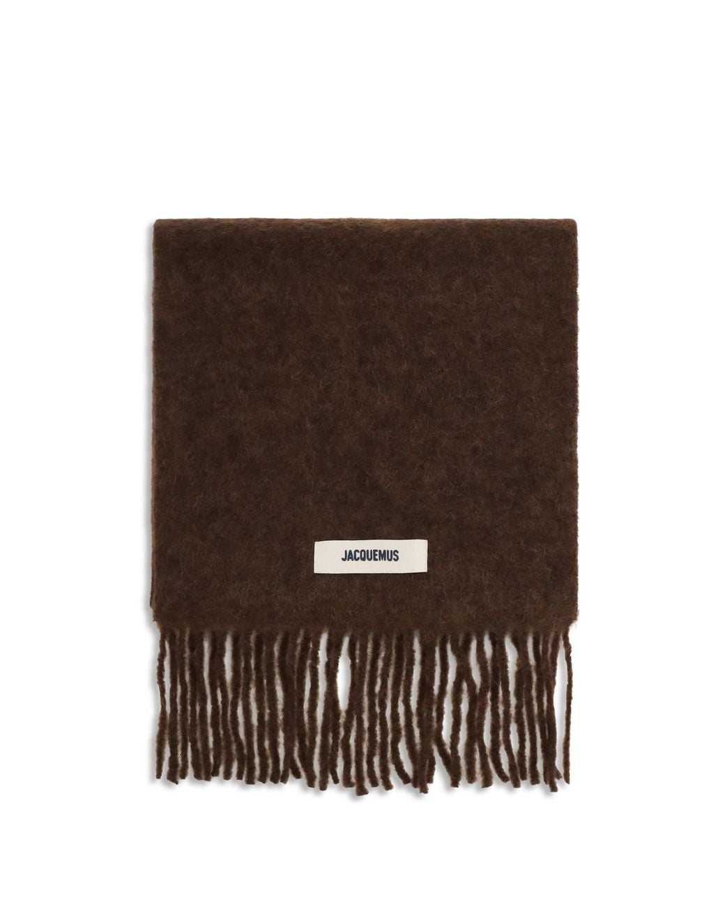 Jacquemus Brown Fringed Scarf