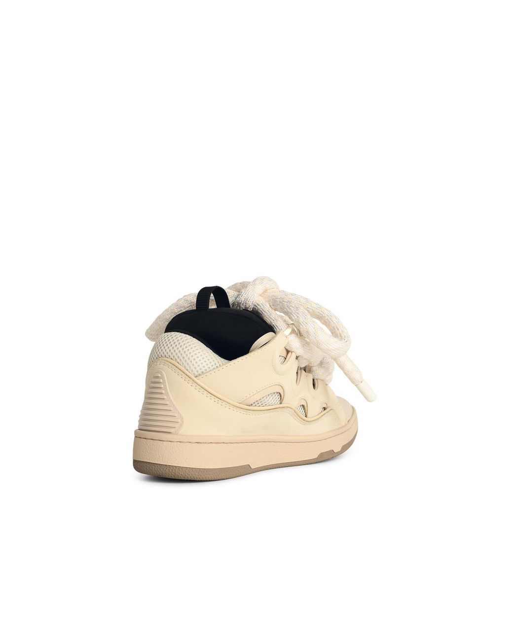 Lanvin Natural Curb' Leather Blend Sneakers for men