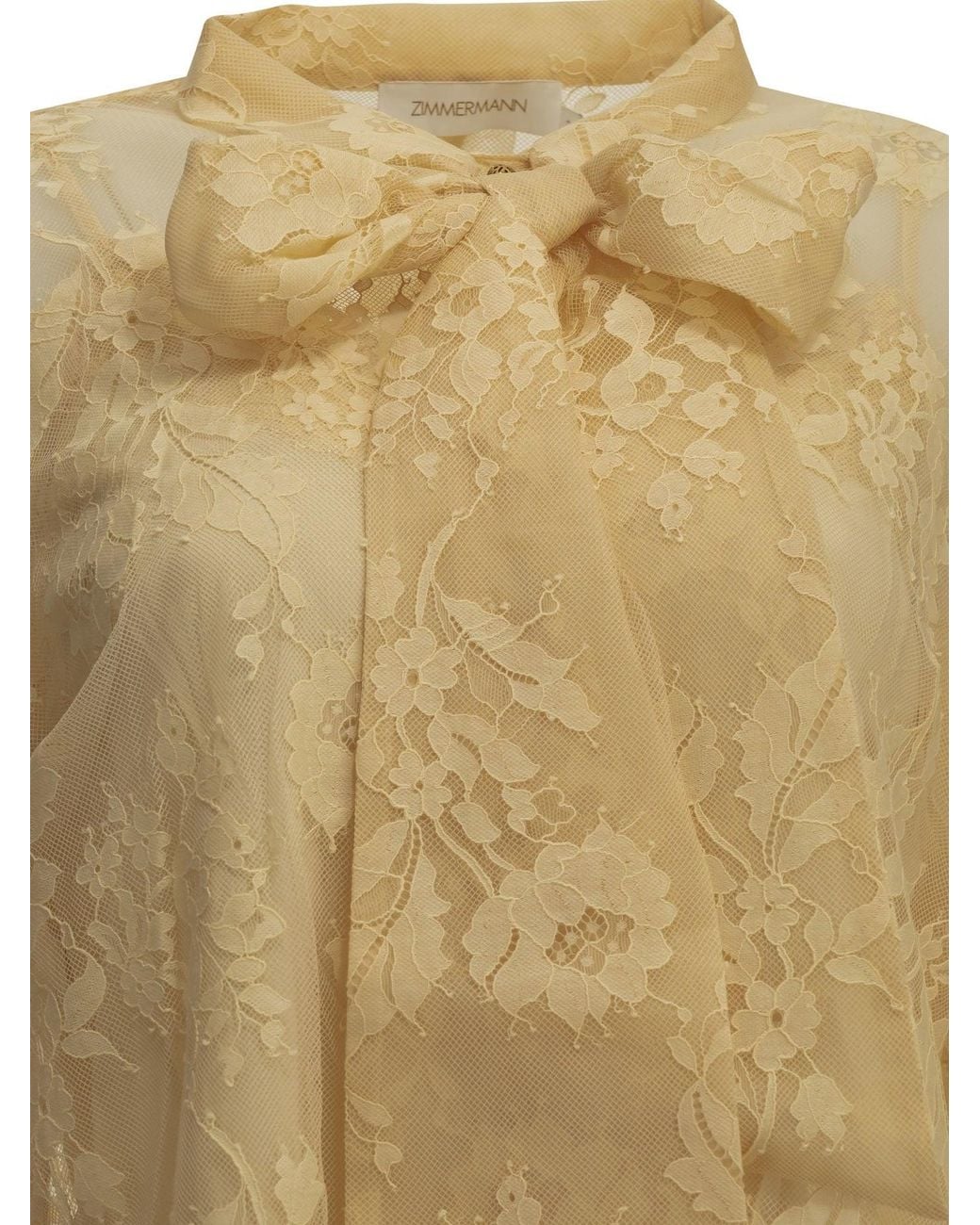 Zimmermann Natural Lace Blouse