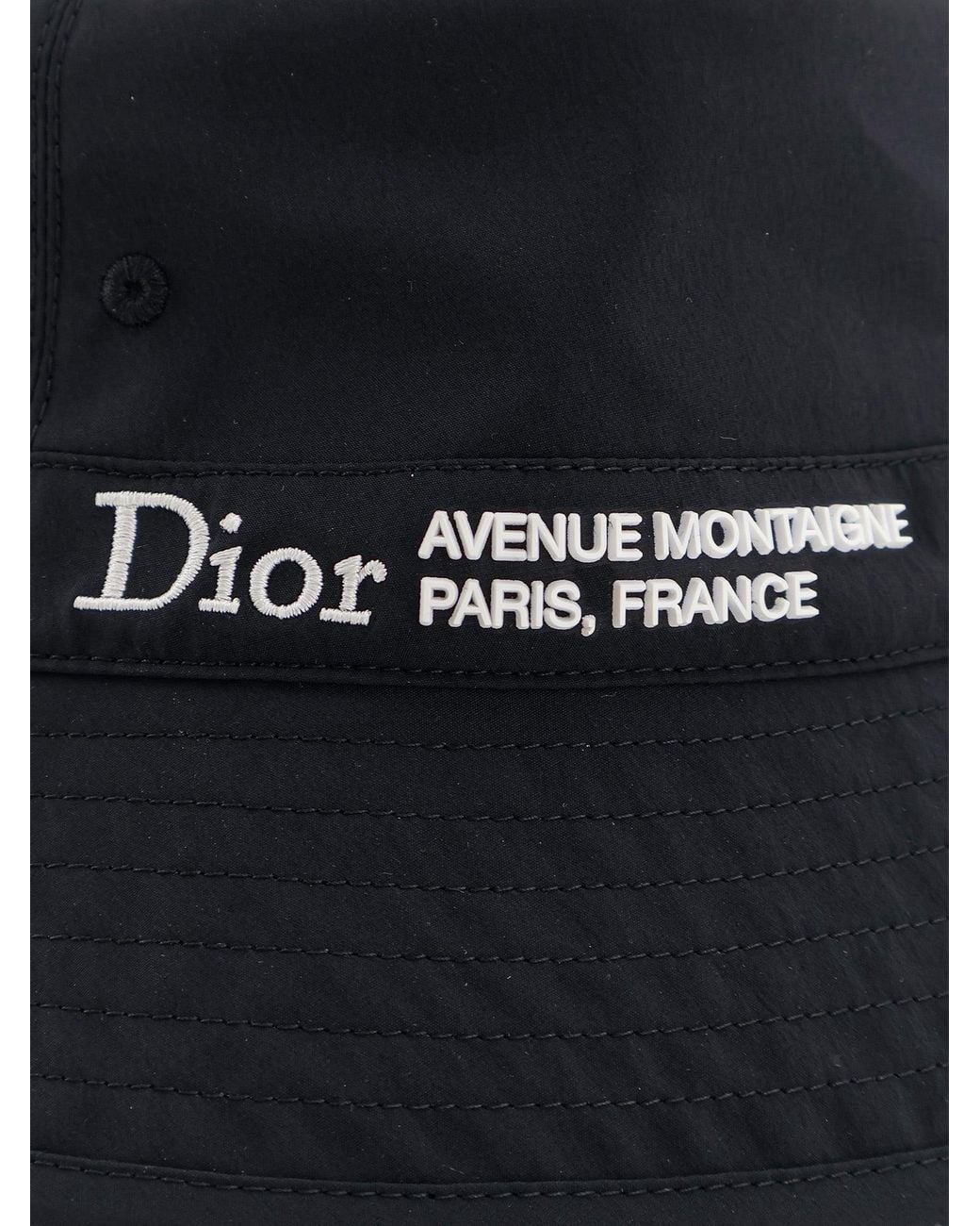 Dior Blue Montaigne Cloche Hat Technical Fabric for men
