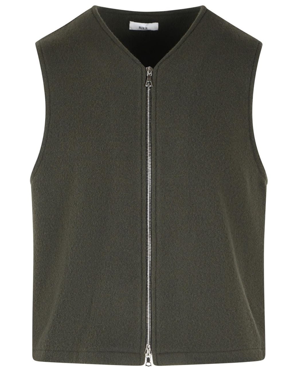 Rier Green Mole Wool Vest