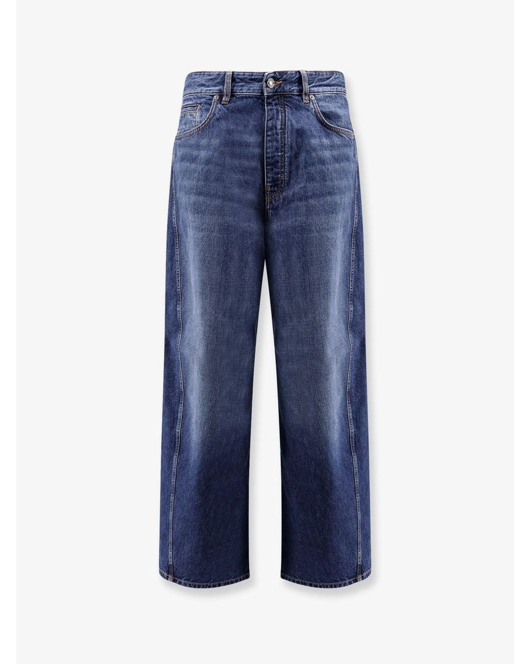 Givenchy Blue Twisted Stone-Washed Denim Jeans for men