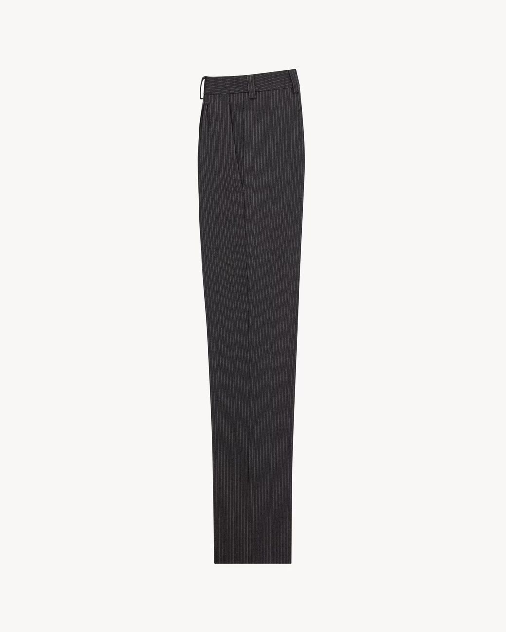 Saint Laurent Gray Mid-Rise Tailored Trousers for men
