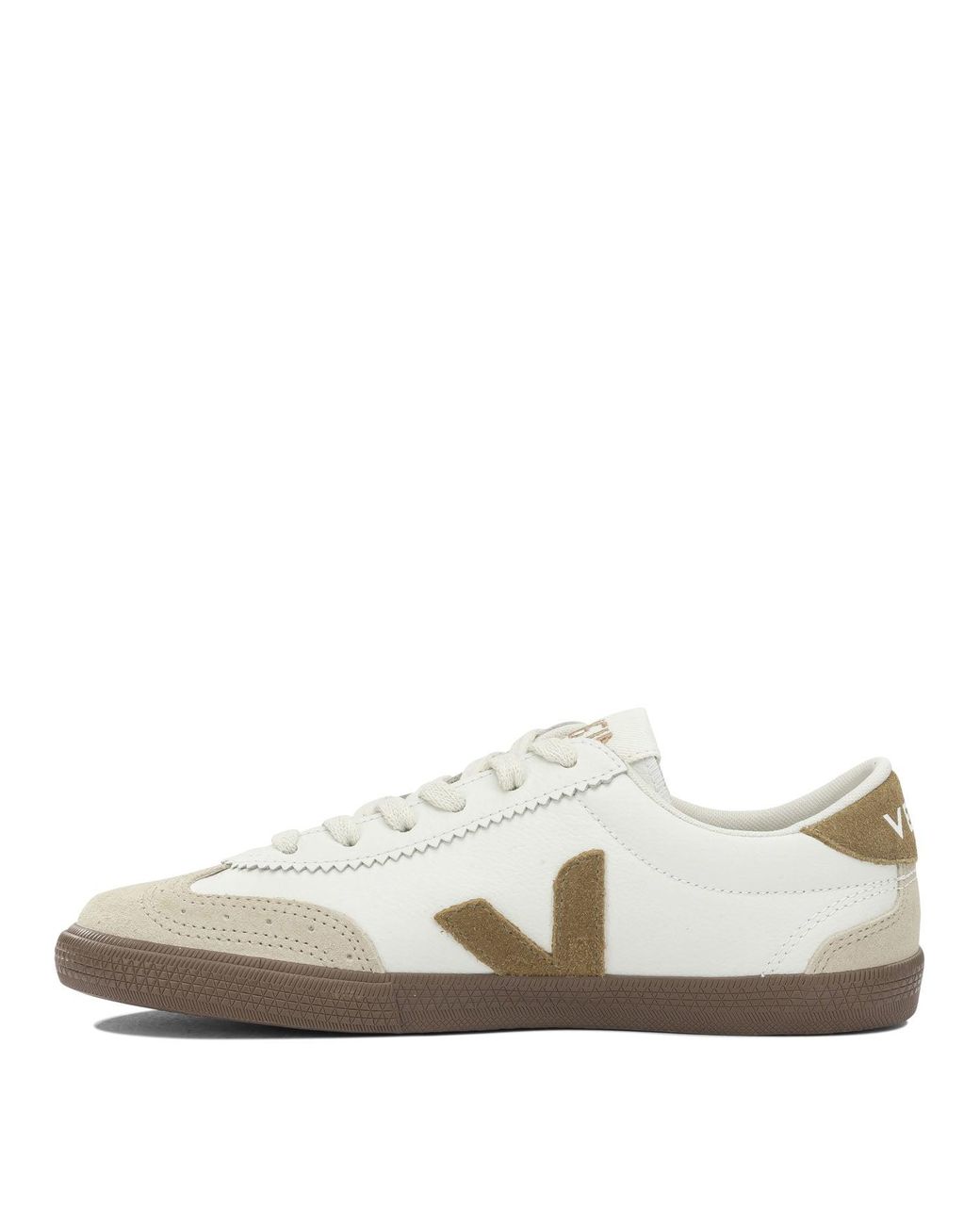 Veja White Volley Low-Top Sneakers