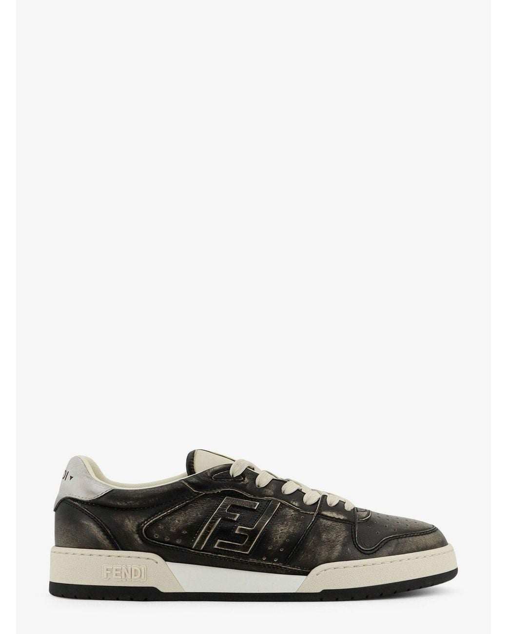 Fendi Black Match Low-Top Sneakers for men