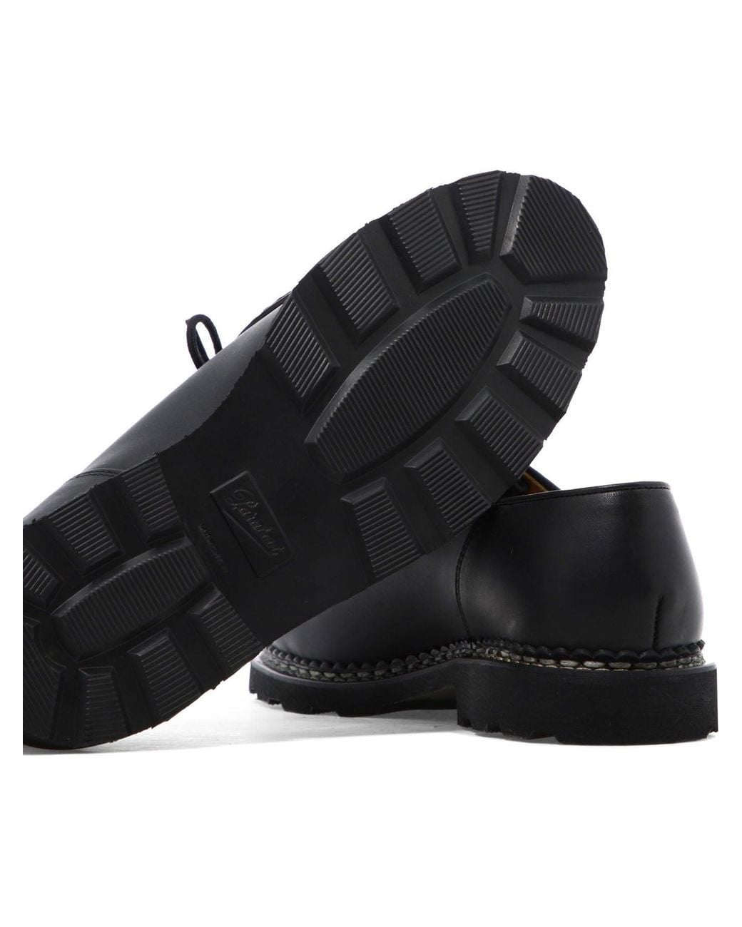 Paraboot Black "Michael" Lace-Up Loafers for men