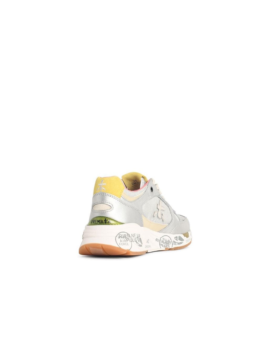 Premiata White 'Mased' Lear Blend Sneakers