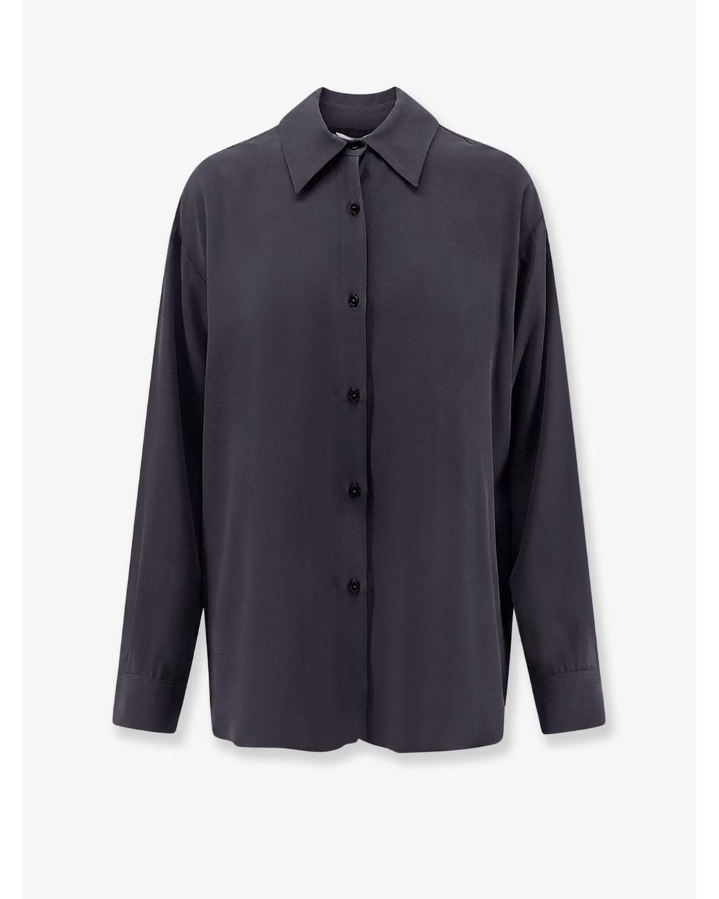 Alysi Blue Silk Shirt