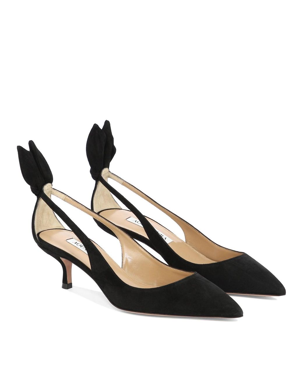 Aquazzura Black "bow Tie 50" Pumps