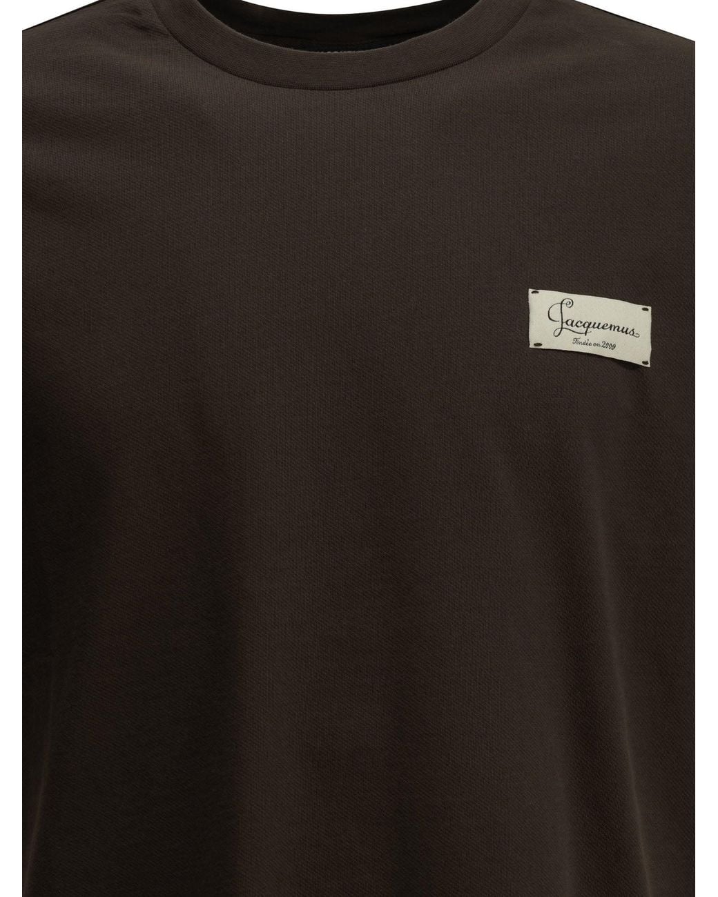 Jacquemus Black Le Montaigne Crew-Neck T-Shirt for men