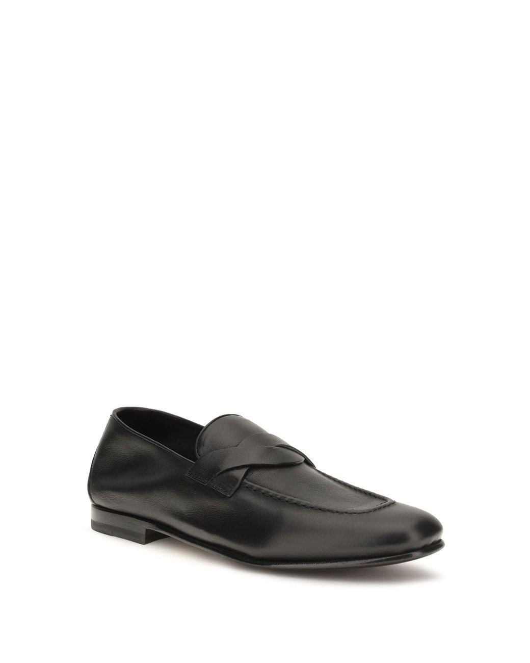 Tom Ford White Tom Ford Woven Strap Calf Leather Loafer for men