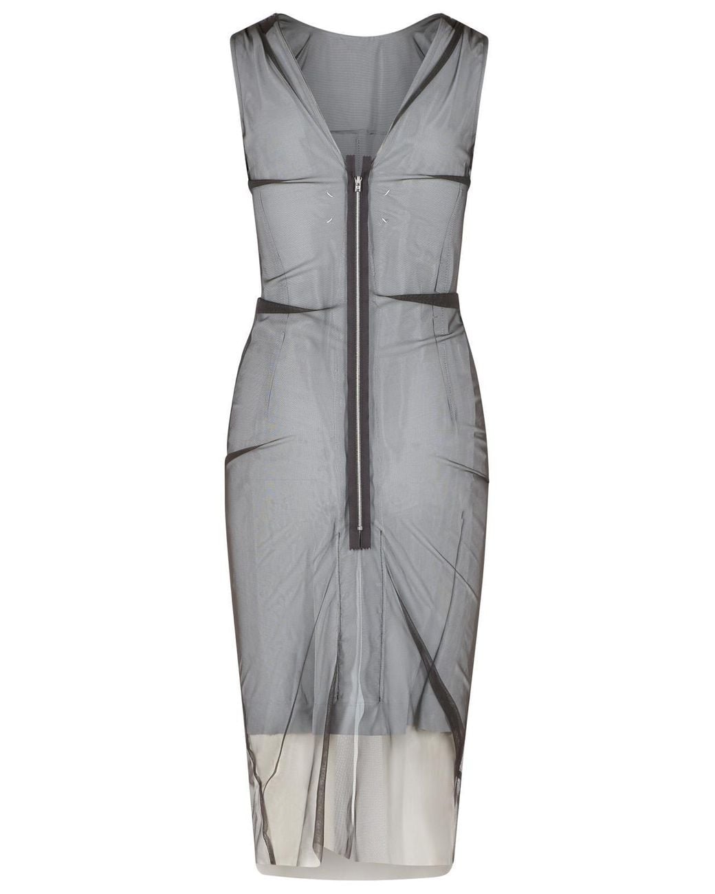 Maison Margiela Gray Polyamide Dress