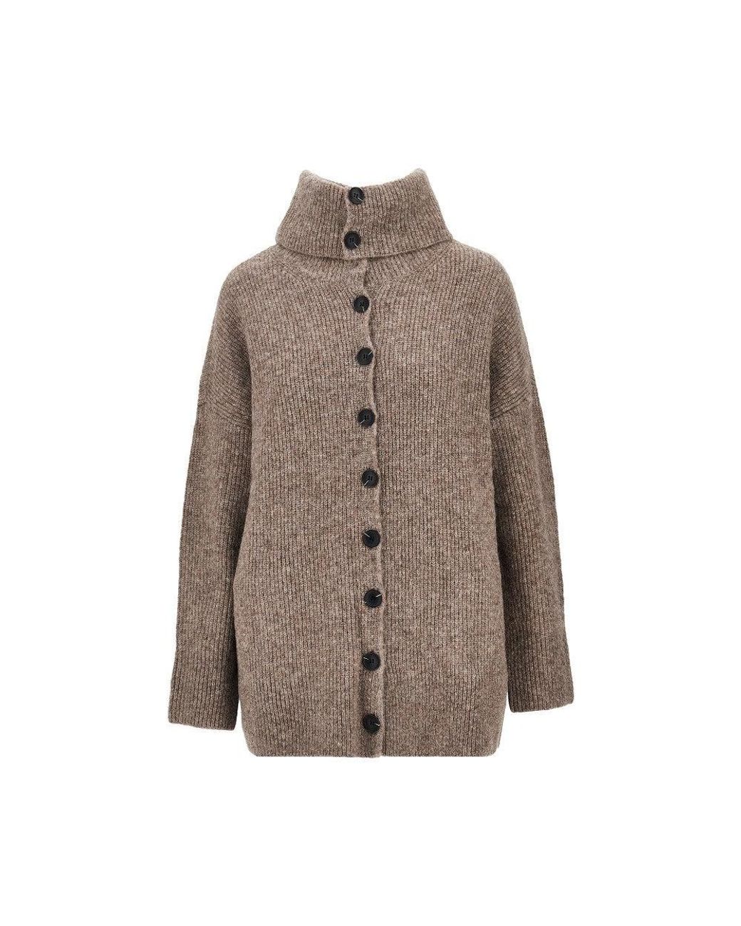 Emporio Armani Brown Knitted Cardigan