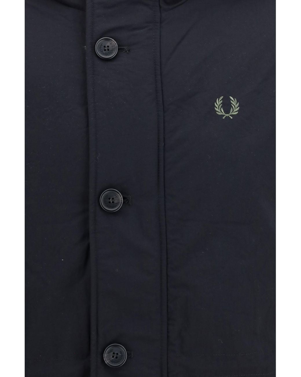 Fred Perry Blue Recycled Taslan Padded Parka for men