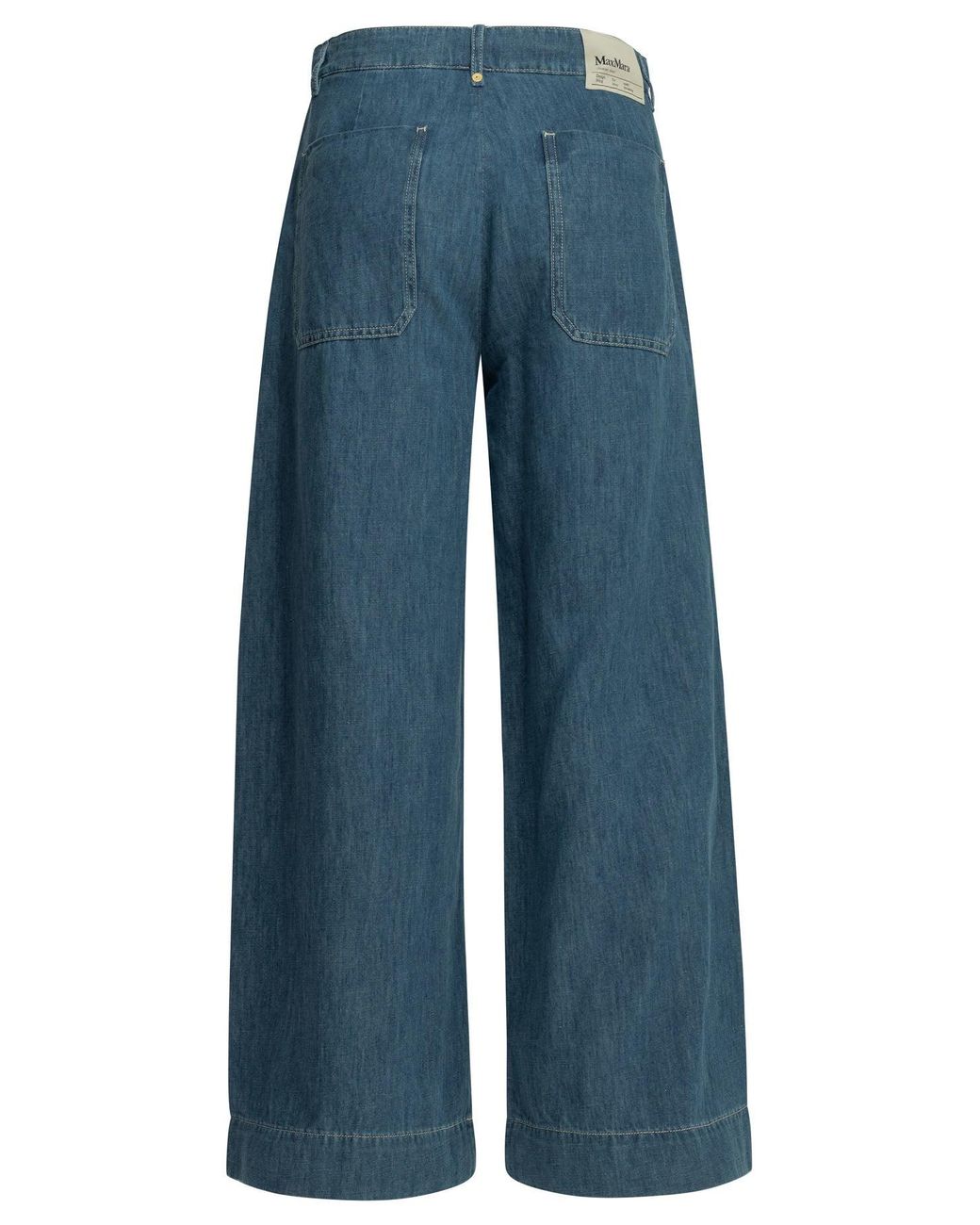 Max Mara Blue Wide Leg Jeans