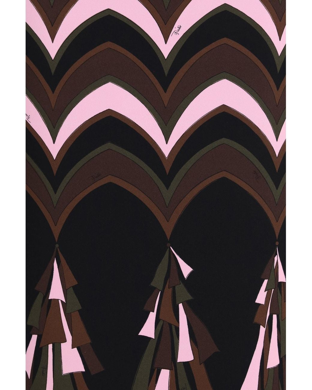 Emilio Pucci White Fitted Long Skirt
