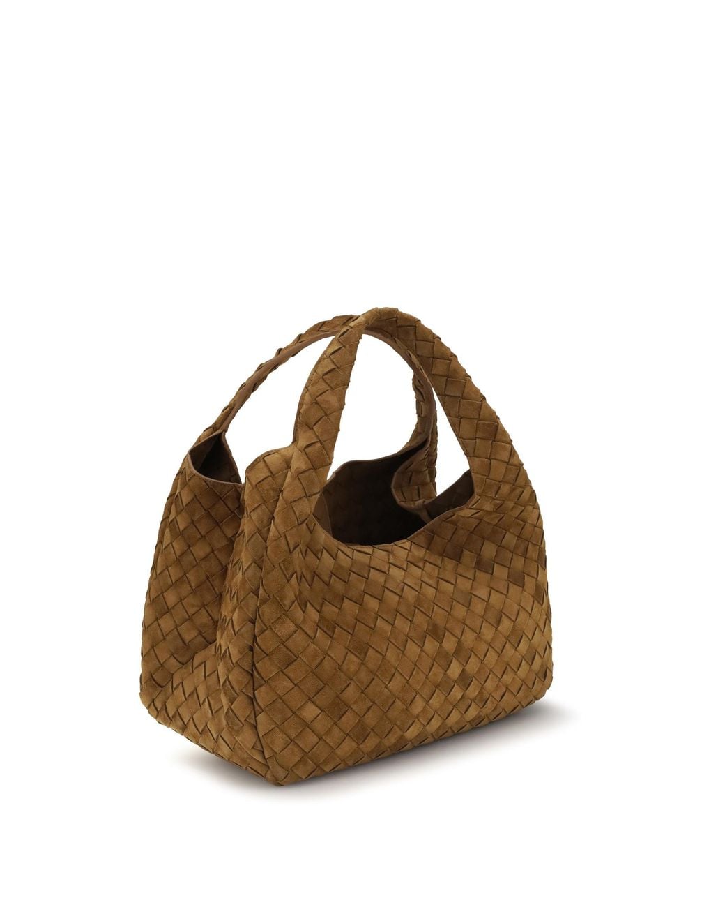 Bottega Veneta Brown Campana Suede Handbag