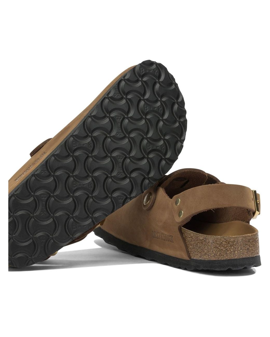 Birkenstock Brown "Tokio Hex" Low Sandals