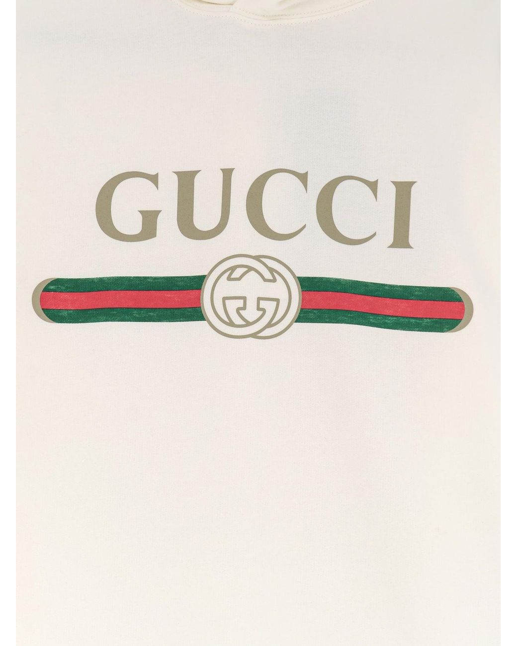 Gucci White Cotton And Cashmere Sweatshirt