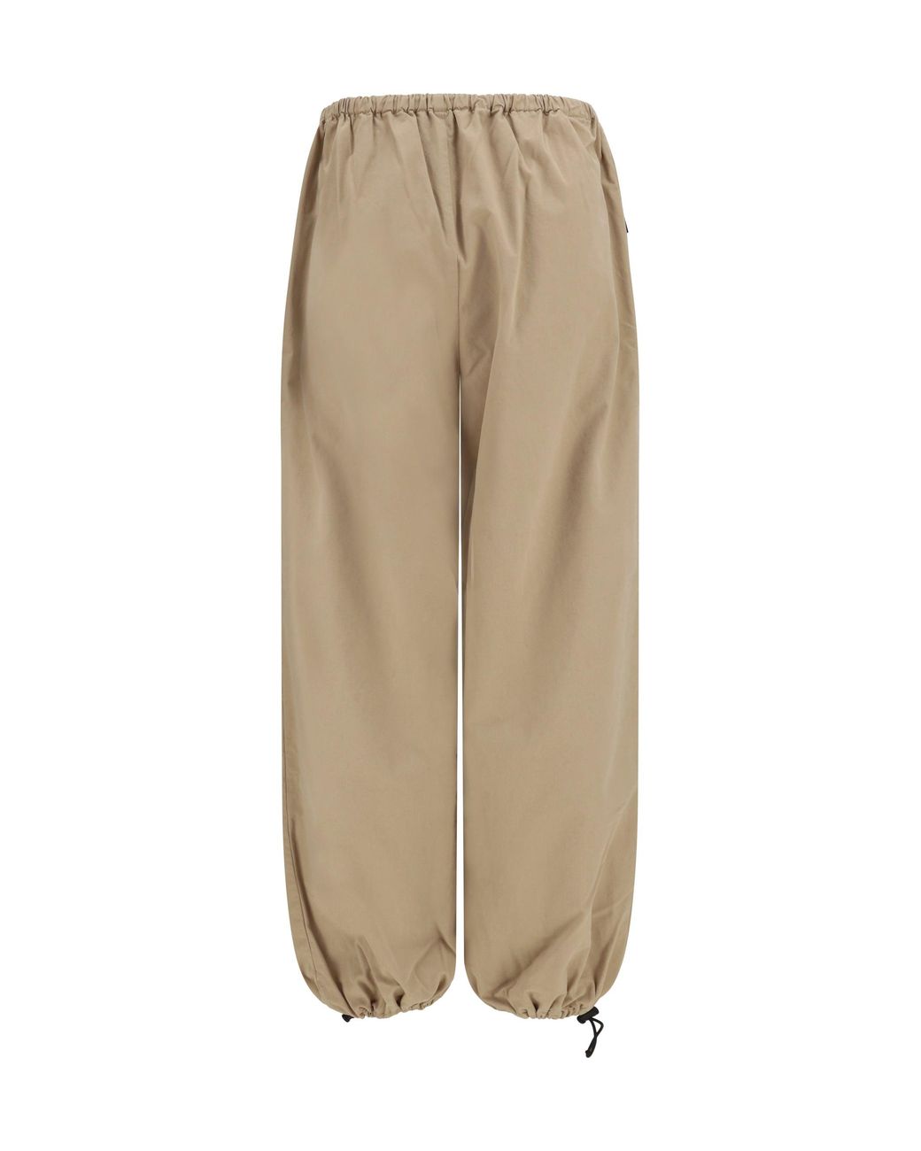 Miu Miu Natural Elasticated Waist Cotton Gabardine Pants Corda