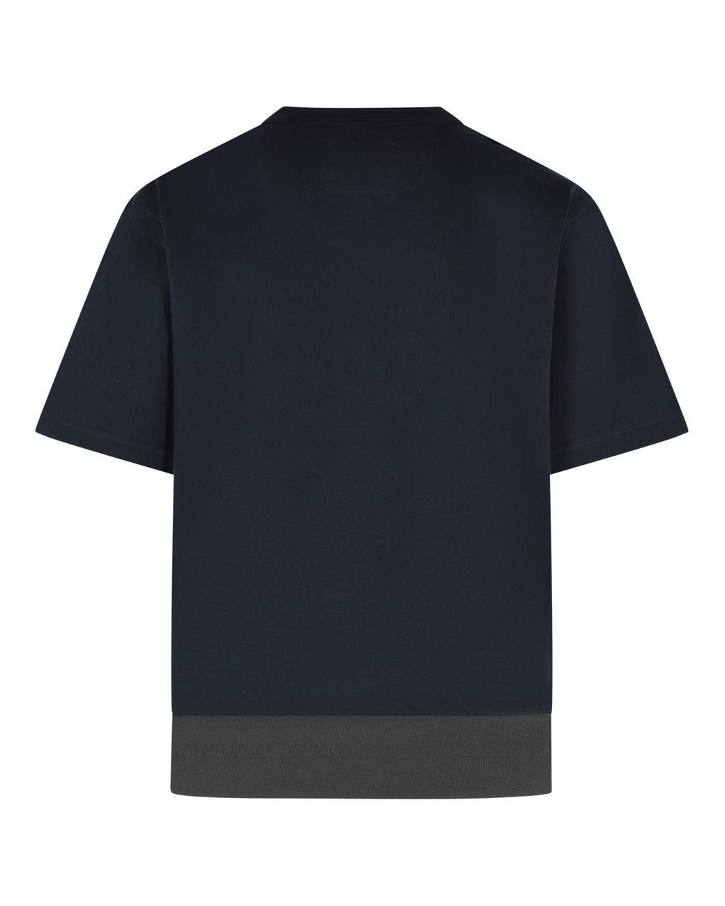 Sacai Blue Cotton T-Shirt for men
