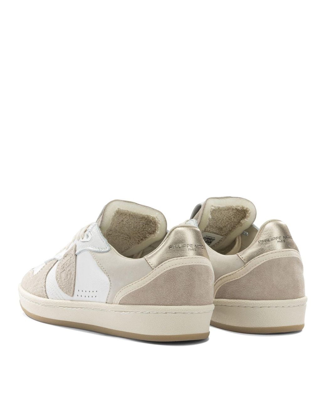 Philippe Model White Leather Rubber Sneakers