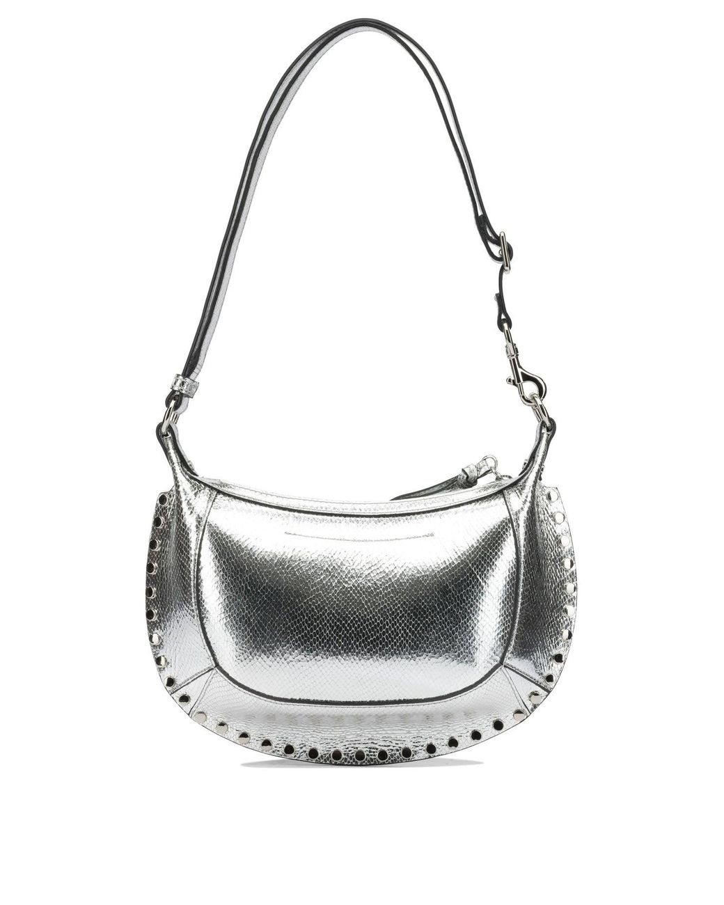 Isabel Marant Gray "Oskan Moon" Small Shoulder Bag