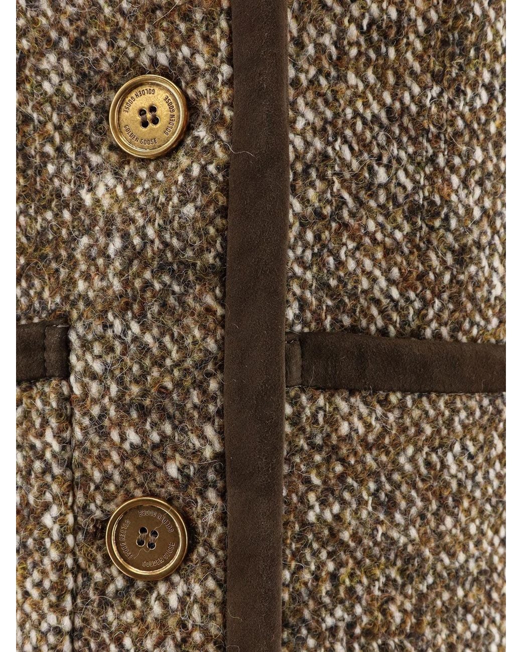 Golden Goose Deluxe Brand Green Boxy Fit Wool Blend Blazer