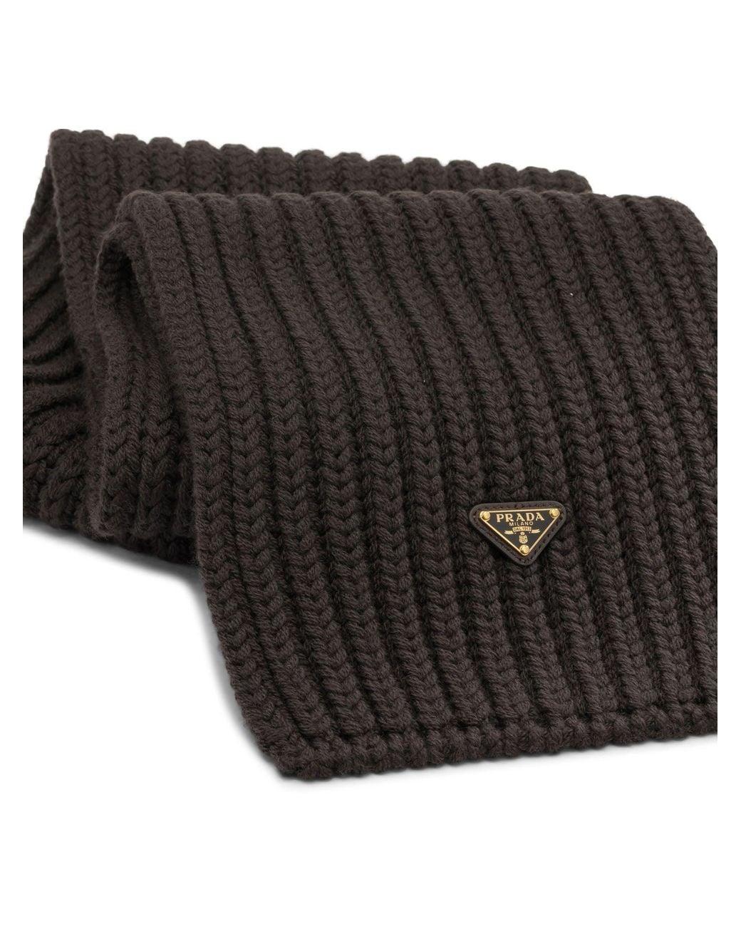 Prada Black Classic Wool Scarf