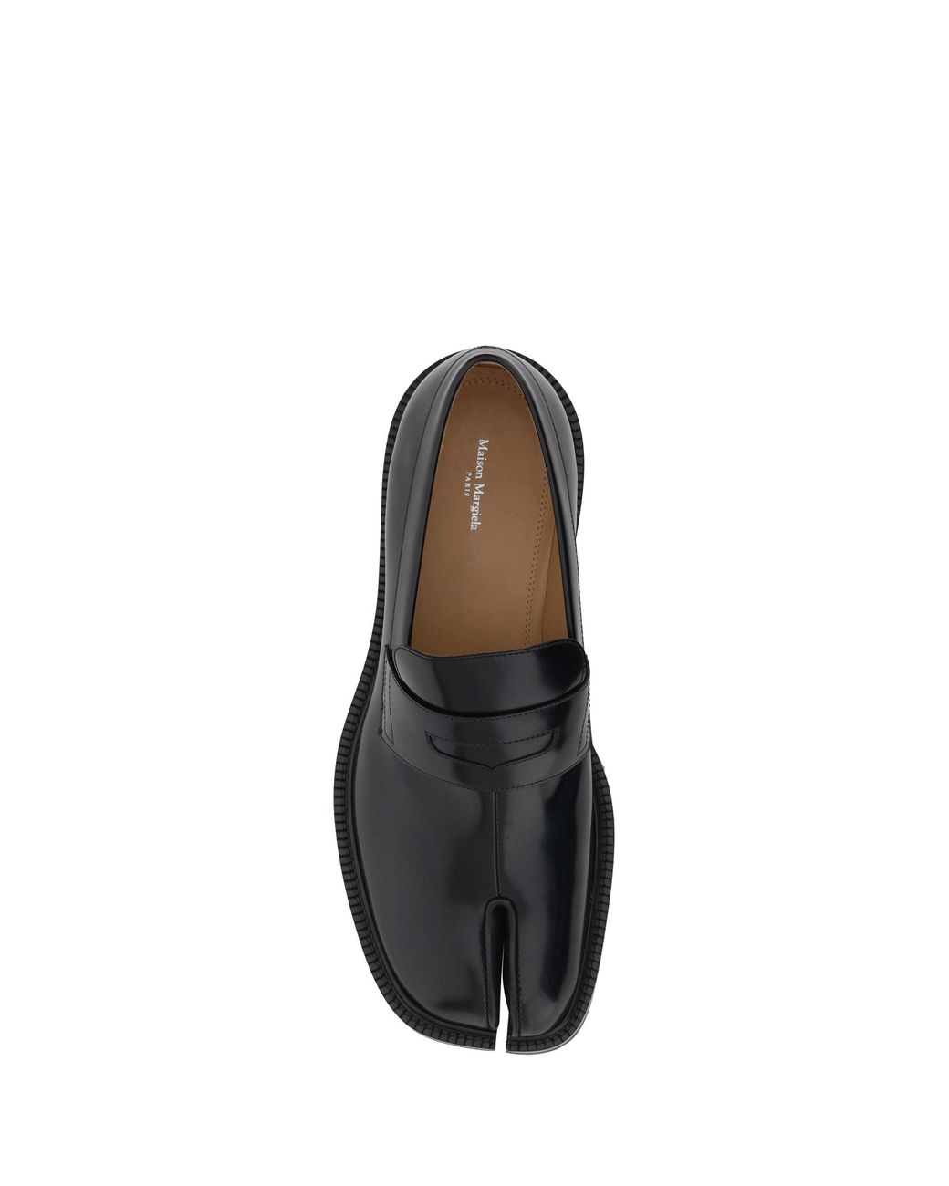 Margiela Black Calfskin Tabi Loafers for men