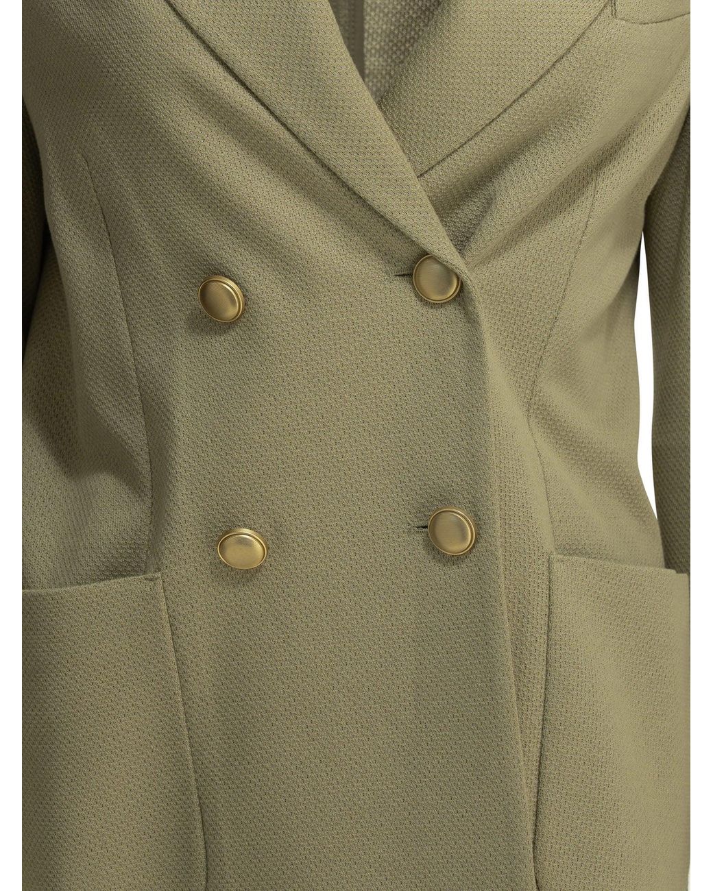 Circolo 1901 Green Cotton Linen Jacket