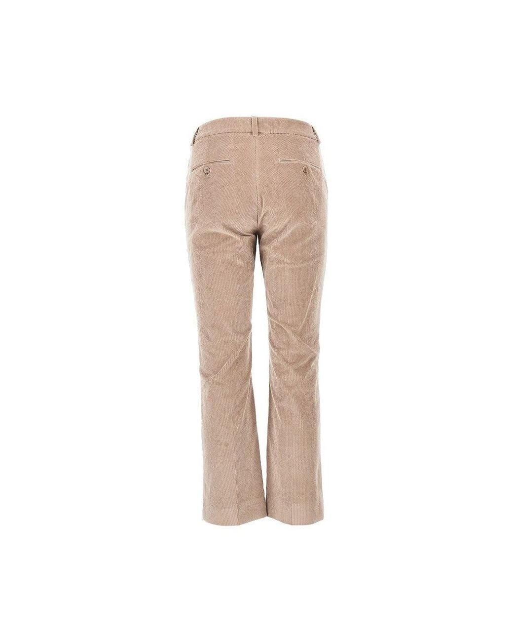 Weekend by Maxmara Natural Corduroy Cropped Pants