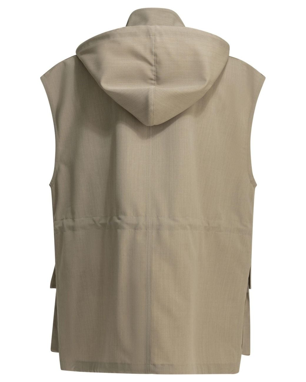 Auralee Natural Max Sleeveless Jacket